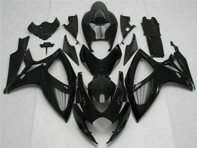 2006-2007 Suzuki GSXR 600/750 Motorcycle Fairing Kits - Glossy Black Canada Suppliers