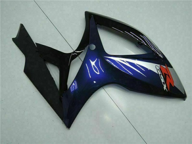 2006-2007 Suzuki GSXR 600/750 Motorcycle Fairings - Glossy Black Blue Canada Suppliers
