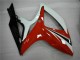 2006-2007 Suzuki GSXR 600/750 Motorcycle Fairings - White Red Glossy Black Stripe Canada Suppliers
