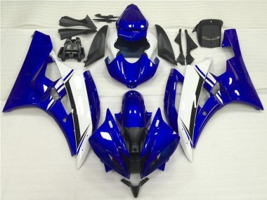 2006-2007 Yamaha YZF R6 Motorcycle Fairings - Blue White Black Canada Suppliers