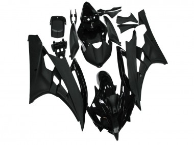 2006-2007 Yamaha YZF R6 Motorcycle Fairing - Glossy Black Matte Black Canada Suppliers