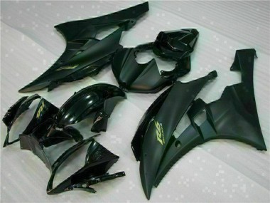2006-2007 Yamaha YZF R6 Motorcycle Fairings - Glossy Black Matte Black Gold Decals Canada Suppliers