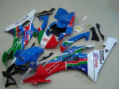 2006-2007 Yamaha YZF R6 Motorcycle Fairings - White Blue Red Green Fiat Motul Canada Suppliers