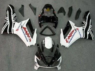 2006-2008 Triumph Daytona 675 Triple Motorcycle Fairing Kits - White Glossy Black Canada Suppliers