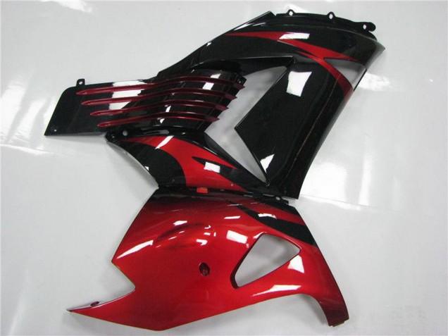 2006-2011 Kawasaki ZX14R ZZR1400 Motorcycle Fairings - Red Black Canada Suppliers