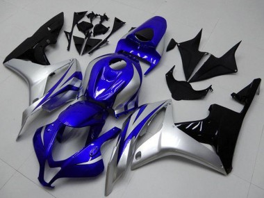 2007-2008 Honda CBR600RR Motorcycle Fairings - Silver Blue Glossy Black OEM Style Canada Suppliers