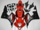 2007-2008 Honda CBR600RR Motorcycle Fairings - Red Matte Black with Decals Canada Suppliers