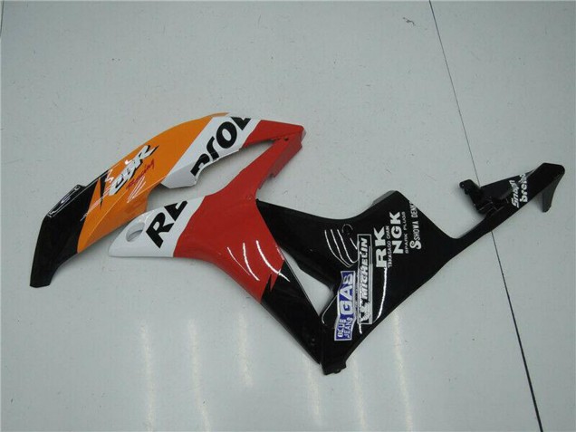 2007-2008 Honda CBR600RR Bike Fairings - Orange White Red Glossy Black Repsol Canada Suppliers
