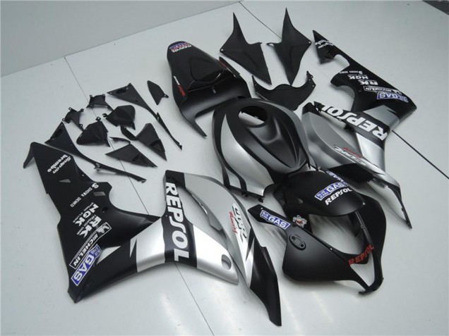 2007-2008 Honda CBR600RR Motorcycle Fairings - Matte Black Silver Grey Repsol Canada Suppliers