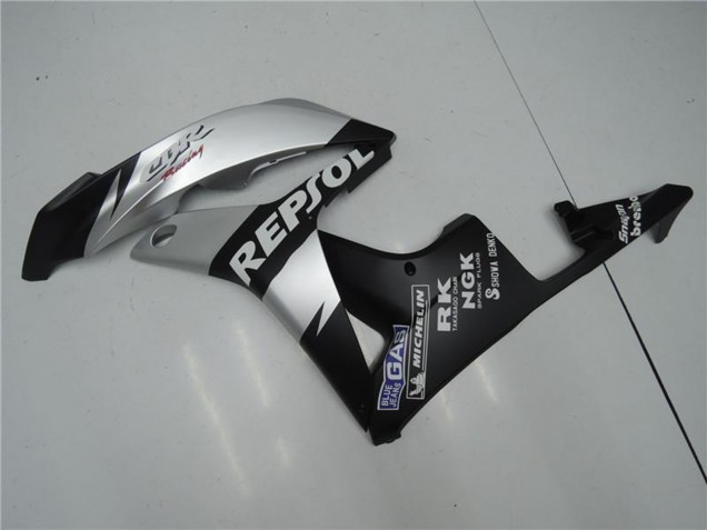 2007-2008 Honda CBR600RR Motorcycle Fairings - Matte Black Silver Grey Repsol Canada Suppliers