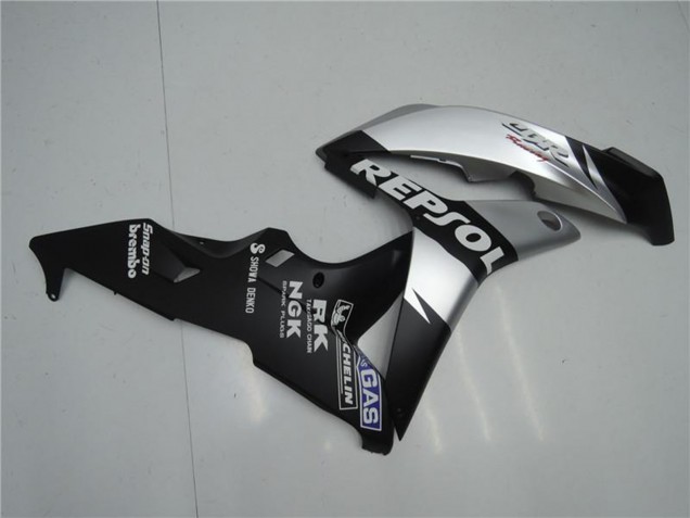 2007-2008 Honda CBR600RR Motorcycle Fairings - Matte Black Silver Grey Repsol Canada Suppliers