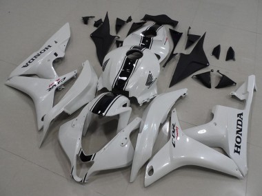 2007-2008 Honda CBR600RR Motorcycle Fairing Kits - White Glossy Black Canada Suppliers