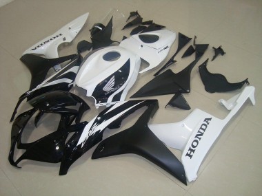 2007-2008 Honda CBR600RR Motorcycle Fairings - White Glossy Black Matte Black Canada Suppliers