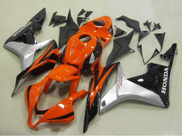 2007-2008 Honda CBR600RR Motorcycle Fairing - Silver Orange Glossy Black Canada Suppliers
