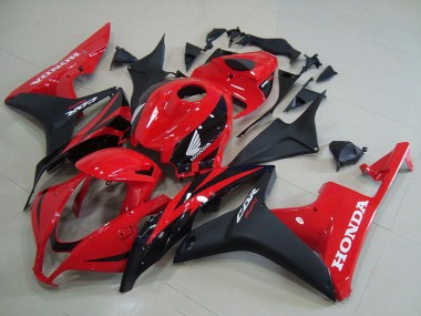 2007-2008 Honda CBR600RR Motorcycle Fairings - Red Matte Black OEM Style Canada Suppliers