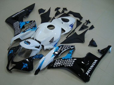 2007-2008 Honda CBR600RR Motorcycle Fairing Kits - White Blue Glossy Black Canada Suppliers