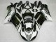 2007-2008 Kawasaki ZX6R Motorcycle Fairings - Black White Canada Suppliers