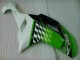 2007-2008 Kawasaki ZX6R Motorcycle Fairings - Green White Ninja Canada Suppliers