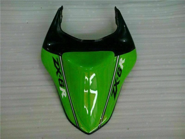 2007-2008 Kawasaki ZX6R Motorcycle Fairings - Green White Ninja Canada Suppliers