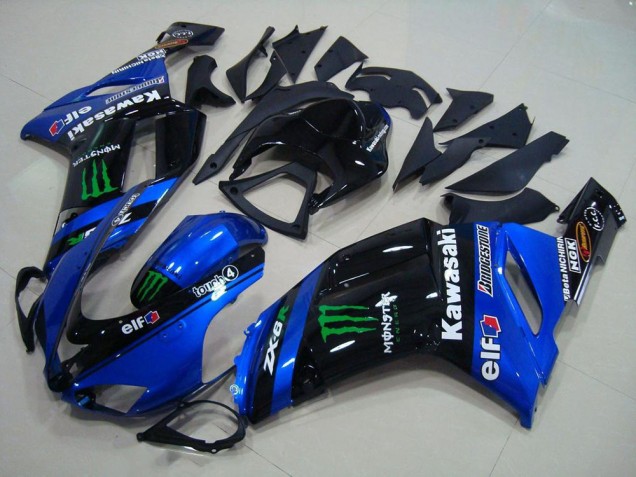 2007-2008 Kawasaki ZX6R Motorcycle Fairings - Blue Monster Canada Suppliers