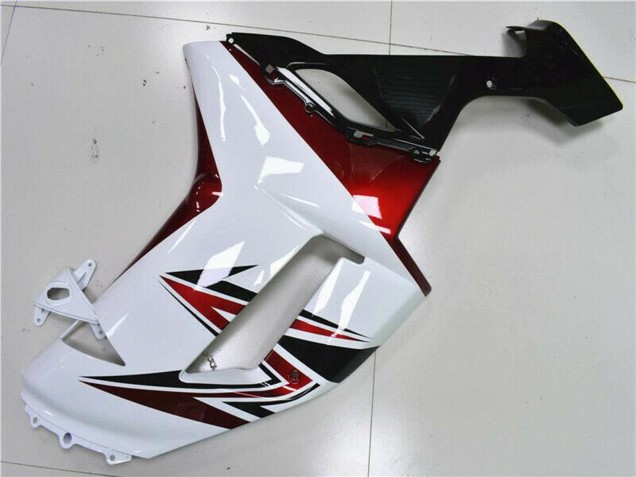 2007-2008 Kawasaki ZX6R Motorcycle Fairings - White Black Red Canada Suppliers