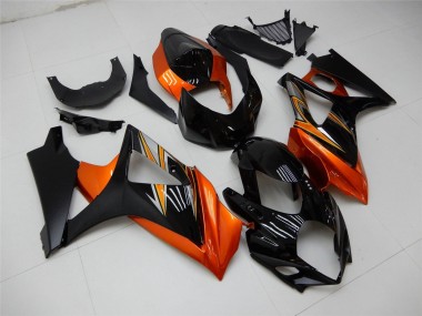 2007-2008 Suzuki GSXR 1000 Motorcycle Fairing - Orange Black Canada Suppliers