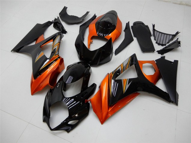 2007-2008 Suzuki GSXR 1000 Motorcycle Fairing - Orange Black Canada Suppliers