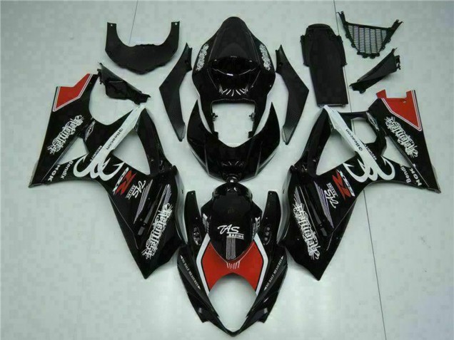 2007-2008 Suzuki GSXR 1000 Motorcycle Fairings - Glossy Black Red White Canada Suppliers