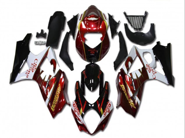 2007-2008 Suzuki GSXR 1000 Motorcycle Fairings - Red White Black Corona Canada Suppliers