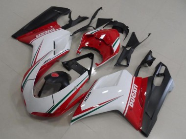 2007-2014 Ducati 1198 Motorcycle Fairings - White Red Green Matte Black Canada Suppliers