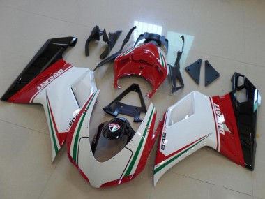 2007-2014 Ducati 848 Motorcycle Fairing - White Red Green Glossy Black Canada Suppliers