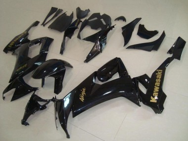 2008-2010 Kawasaki ZX10R Motorcycle Fairings - Glossy Black Gold Decal Canada Suppliers