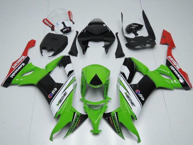 2008-2010 Kawasaki ZX10R Motorcycle Fairings - Green White Black Red Elf Motorrad Canada Suppliers