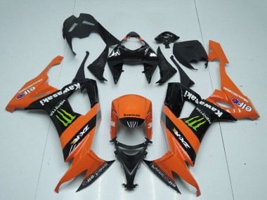2008-2010 Kawasaki ZX10R Motorcycle Fairings - Orange Black Green Monster Canada Suppliers
