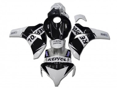 2008-2011 Honda CBR1000RR Motorcycle Fairings - White Glossy Black Repsol Canada Suppliers