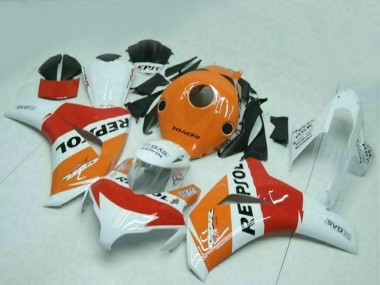 2008-2011 Honda CBR1000RR Motorcycle Fairings - Orange White Red Black Repsol Canada Suppliers