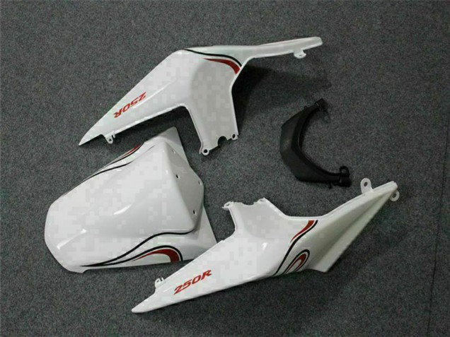 2008-2012 Kawasaki EX250 Motorcycle Fairings - White Red Canada Suppliers