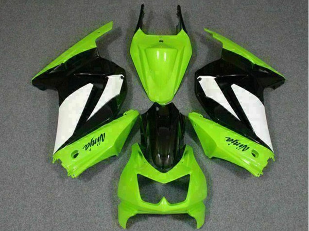 2008-2012 Kawasaki EX250 Motorcycle Fairings - Green White Black Canada Suppliers