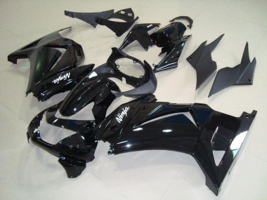 2008-2012 Kawasaki ZX250R Motorcycle Fairings - Glossy Black White Ninja Canada Suppliers
