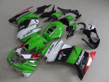 2008-2012 Kawasaki ZX250R Motorcycle Fairings - White Green Black Red Elf Canada Suppliers