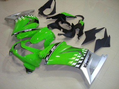 2008-2012 Kawasaki ZX250R Motorcycle Fairings - Green Silver Canada Suppliers