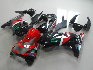 2008-2012 Kawasaki ZX250R Motorcycle Fairings - Glossy Black Red White Green Monster Motul Canada Suppliers