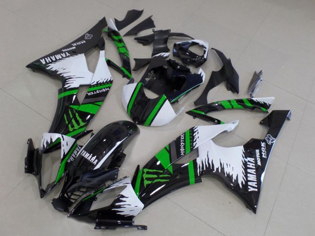 2008-2016 Yamaha YZF R6 Motorcycle Fairings - White Glossy Black Green Monster Motul Canada Suppliers