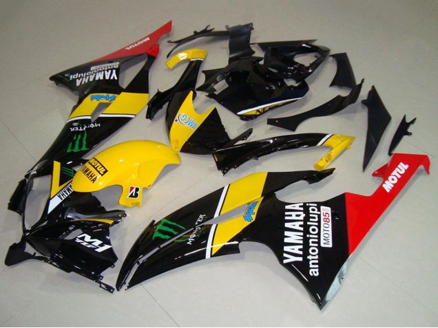 2008-2016 Yamaha YZF R6 Motorcycle Fairings - Yellow Red Glossy Black Green Monster Motul Canada Suppliers
