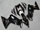 2009-2011 Kawasaki EX650 Motorcycle Fairings - Matte Black Red Stripe Canada Suppliers