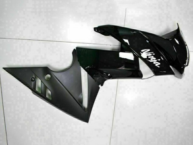 2009-2011 Kawasaki EX650 Motorcycle Fairings - Glossy Black White Decal Canada Suppliers
