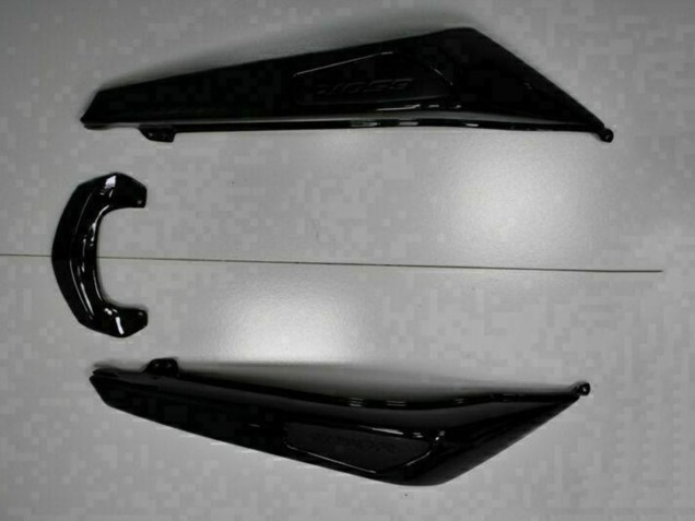2009-2011 Kawasaki EX650 Motorcycle Fairings - Glossy Black White Decal Canada Suppliers