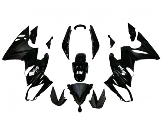 2009-2011 Kawasaki EX650 Motorcycle Fairings - Glossy Black White Decal Canada Suppliers