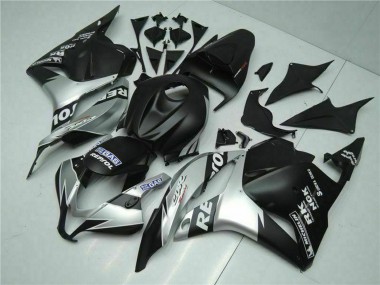 2009-2012 Honda CBR600RR Motorcycle Fairings - Silver Matte Black Repsol Canada Suppliers