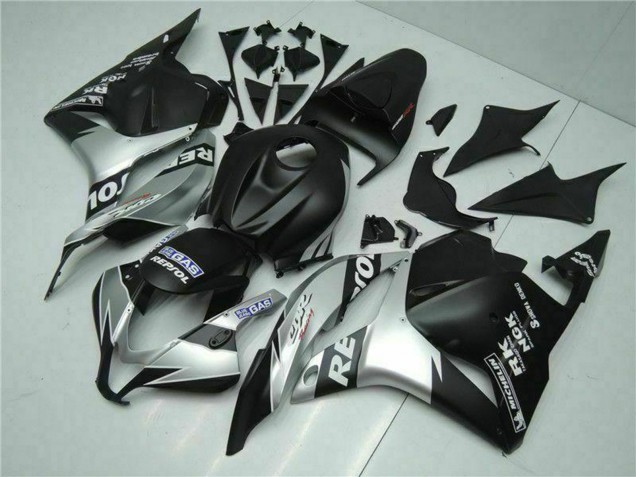2009-2012 Honda CBR600RR Motorcycle Fairings - Silver Matte Black Repsol Canada Suppliers